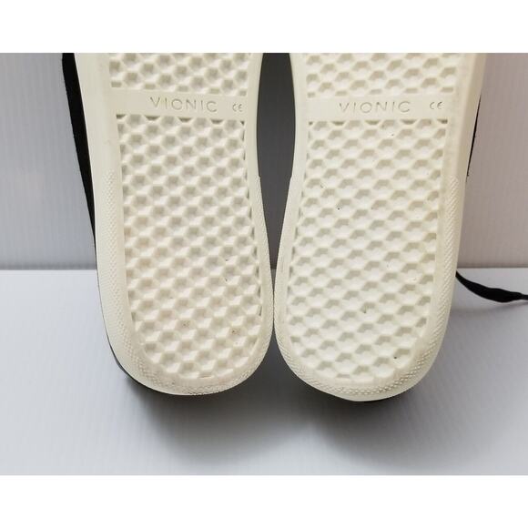 VIONIC Sunny Brinley Suede Leather Lace Up Sneakers Shoes Black Comfy Size 8 - Picture 10 of 12